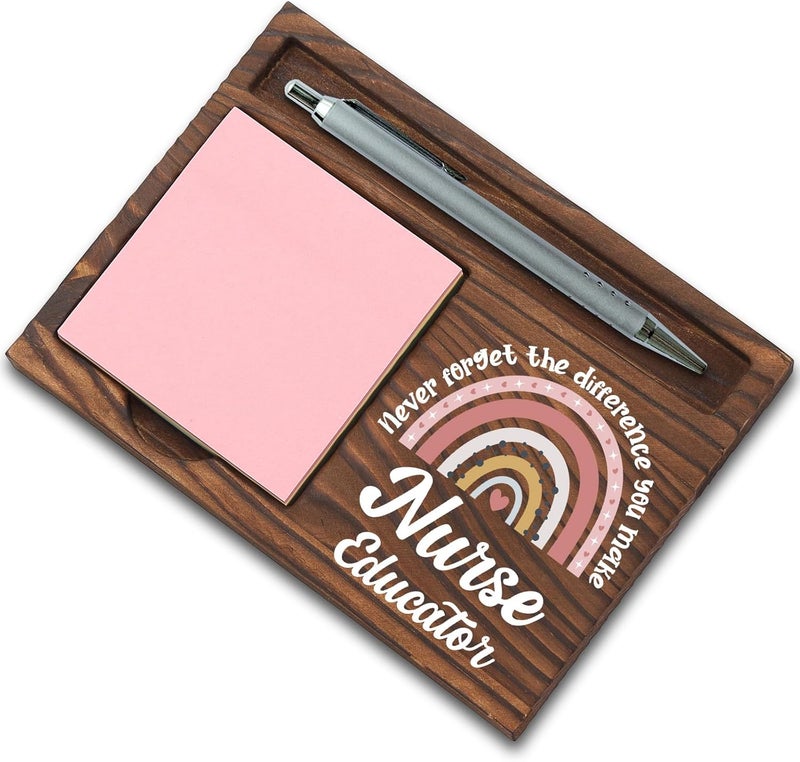 SunyJone Nurse Educator Gifts, Thank You Appreciation Gifts for Nurse Educator Week Week Graduation Birthday Christmas Office Desk Self-Stick Note Pad Holders SBB36 - Image 1
